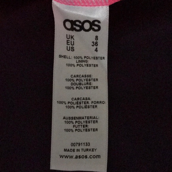 ASOS bubble gum color dress in size 4. - Picture 3 of 5